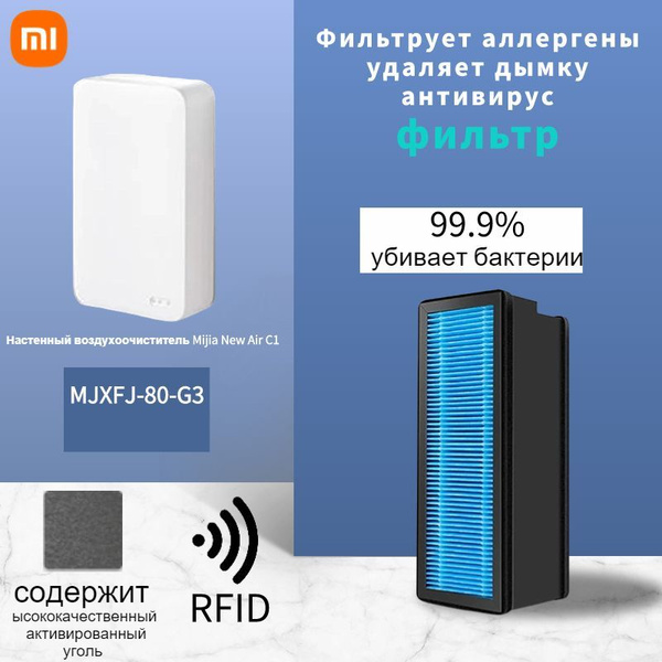 Xiaomi Mijia Fresh Air C1 настенный очиститель воздуха MJXFJ-80-G3 HEPA ...