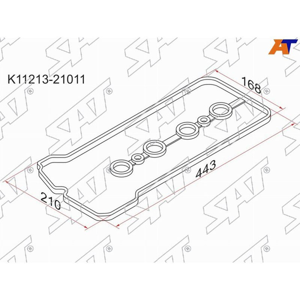 Прокладка клапанной крышки TY 1NZ-FE, 2NZ-FE SAT K11213-21011, oem ...