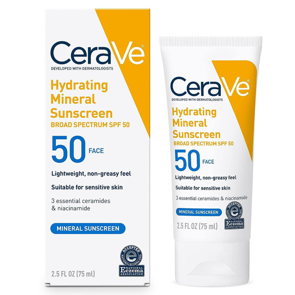 CeraVe 100% минеральный солнцезащитный крем SPF50 - купить с доставкой ...