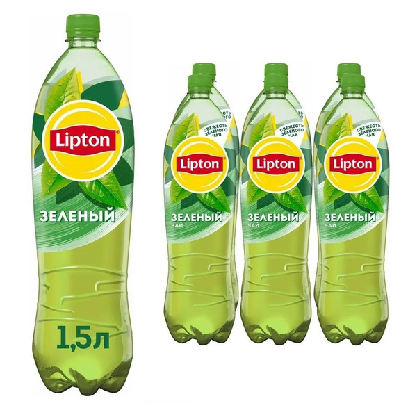 Холодный чай Lipton зеленый, 1.5л x 6 шт, 1 упак. - купить с доставкой ...