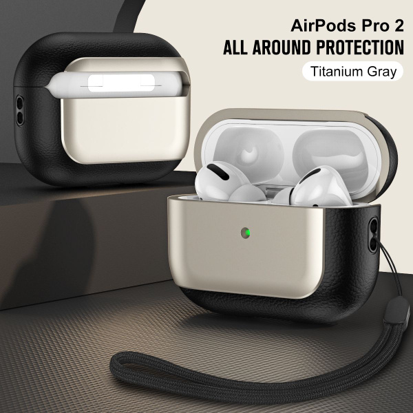 Чехол Для Apple Airpods Pro 2 дерматоглиф, ударопрочный, с Шнурок ...