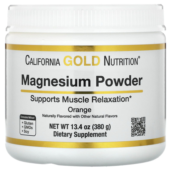 California Gold Nutrition, магний цитрат в растворимом порошке, со ...