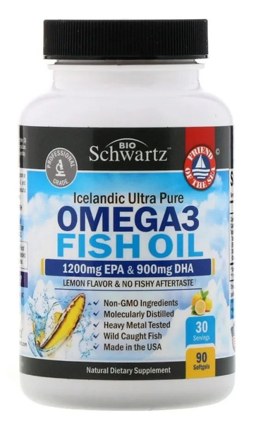омега 3 BioSchwartz Omega 3 Fish oil 90 капсул - купить с доставкой по ...