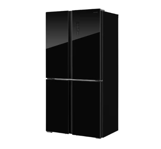 Холодильник Hiberg Side-by-Side HIBERG RFQ-555DX NFGB, черное мерцающее ...