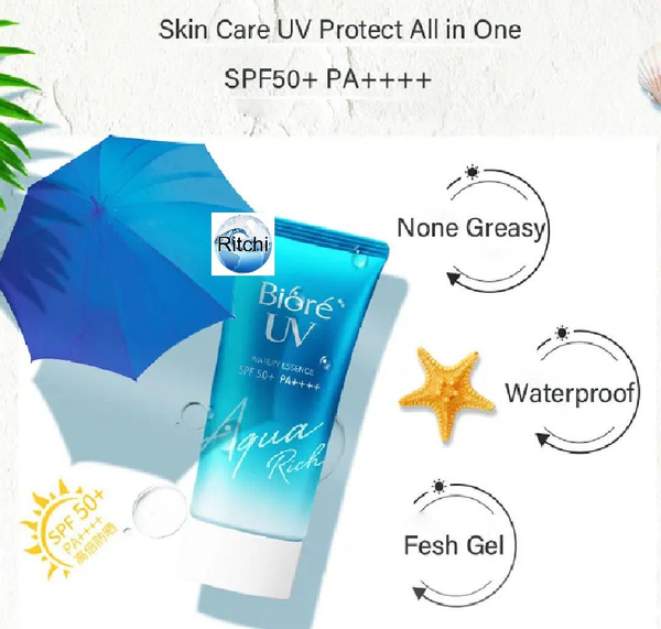 Biore UV Aqua Rich KAO SPF 50+ японский солнцезащитный крем для лица и ...