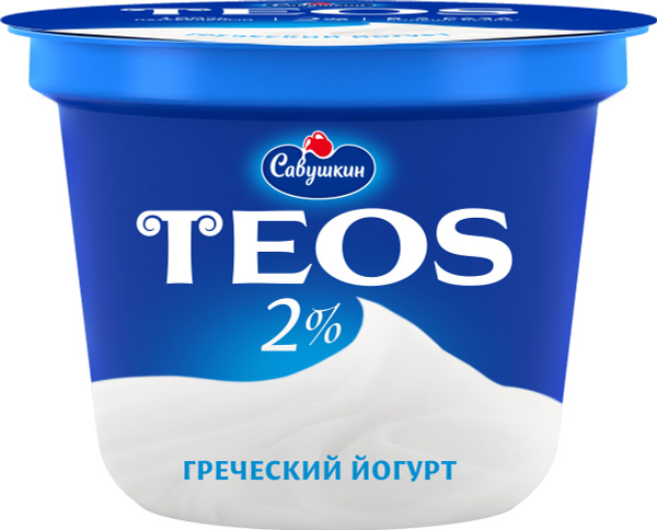 Йогурт TEOS Греческий 2% без змж, 250г - купить с доставкой по выгодным ...