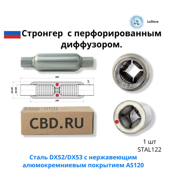 Стронгер 60/400/90 с перфорированным диффузором. 1 штука, STAL122 ...