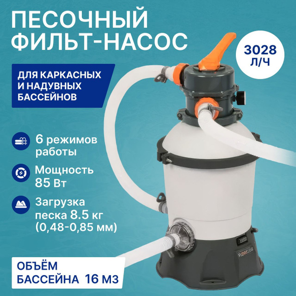 Фильтр - насос песочный Bestway. Песочный фильтр-насос для бассейна ...