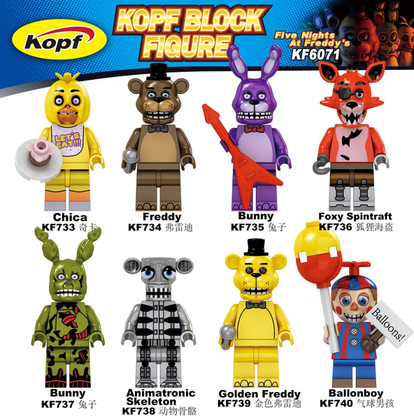 Набор минифигурок Аниматроники ФНАФ / Пять ночей у Фредди FNAF ...