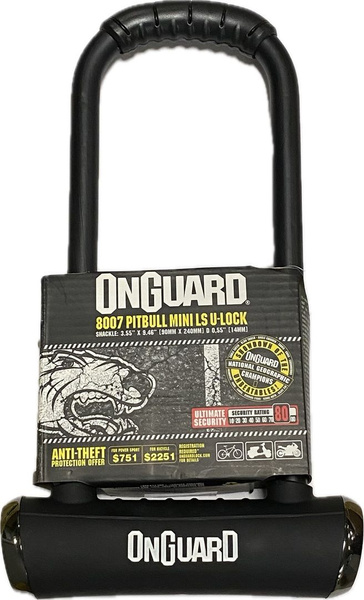 Велозамок ONGUARD Pitbull Mini LS X 90 x 240mm ключ - купить с ...