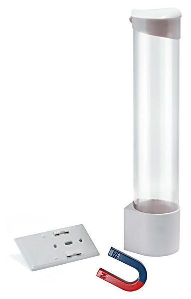 Стаканодержатель для кулера Aqua Work CH-1 на магните белый (24050/ ...