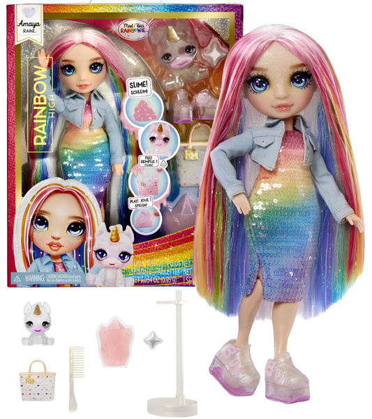 Кукла Рейнбоу Хай Модная кукла Амайа Рейн Радуга+ питомец / Rainbow ...
