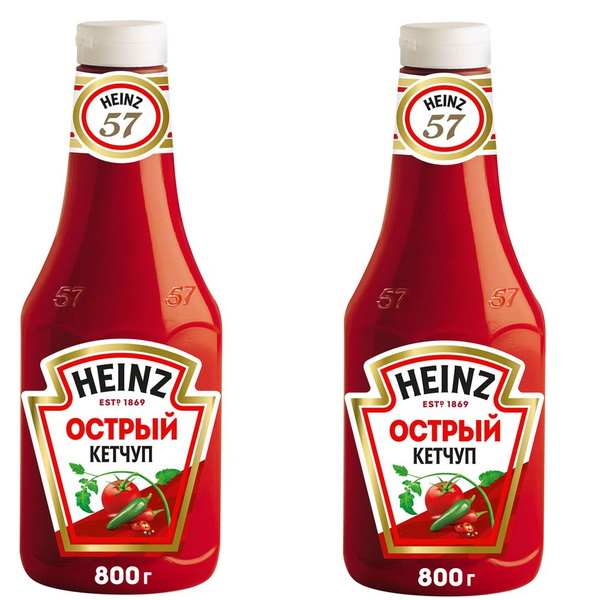 Кетчуп острый heinz 2 шт по 800 гр - купить с доставкой по выгодным ...