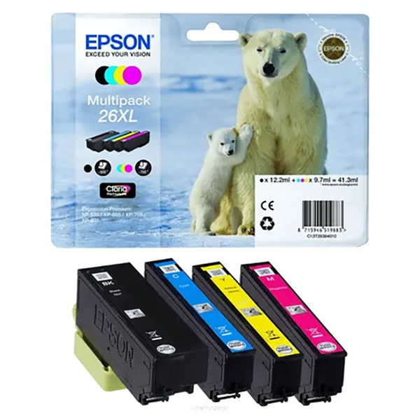 Расходник для печати Epson 26XL, Набор CMYK, для струйного принтера ...