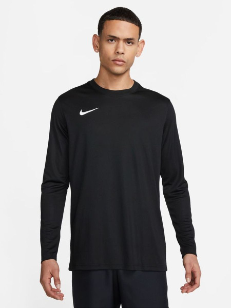 Лонгслив Мужской Nike черный, размер 48, 50 Полиэстер Спортивный купить ...