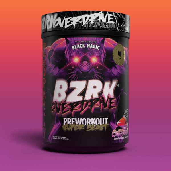 BZRK Overdrive PreWorkOut Super Beast (Black Magic), Предтренировочный ...