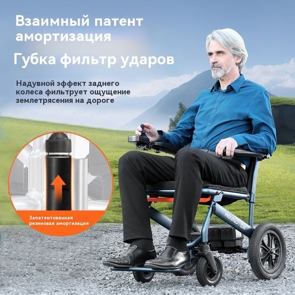 Электрическая полностью автоматическая складная инвалидная коляска из ...