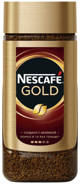 Кофе растворимый с добавлением молотого NESCAFE Gold натуральный ...