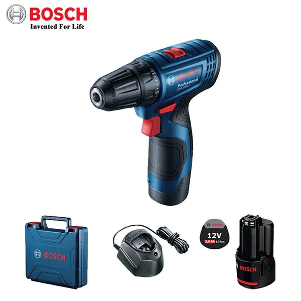 Аккумуляторный шуруповерт Bosch GSR 120-LI, аккумулятор, 1 x 2,0 Ач, 1 ...