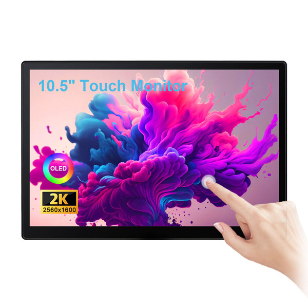Монитор Wisecoco Новый 10,5 дюйма 2,5K 2560x1600 Type-C HDMI AMOLED ...