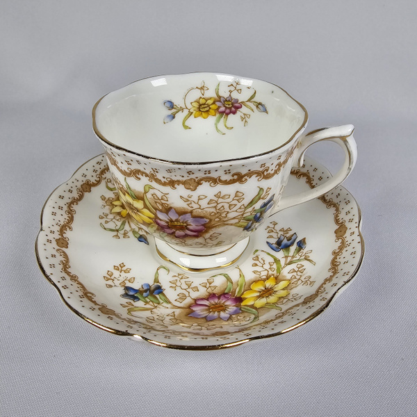 Чайная пара Royal Albert. Костяной фарфор. Англия. Клеймо 1940-е годы ...