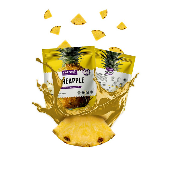 Refresh Chips Freeze Dried Pineapple - Freeze-dried fruit chips 20g ...