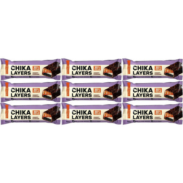 Батончик Chikalab Chika Layers Хрустящее печенье с двойным шоколадом 60 ...