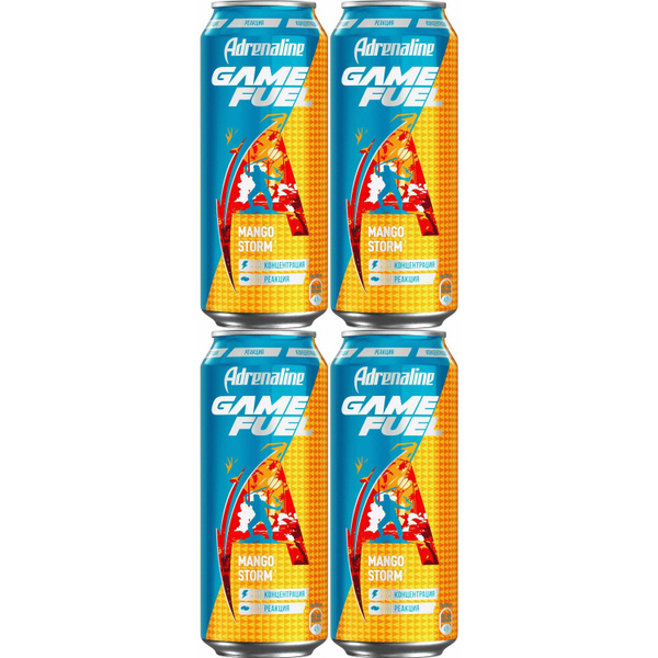 Энергетический напиток Adrenaline Rush Game Fuel манго газированный 449 ...