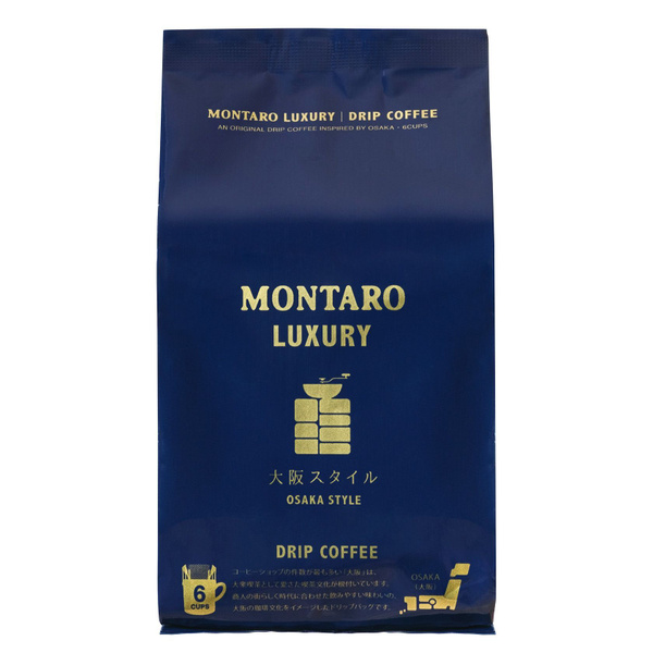 Кофе молотый в дрип-пакетах MONTARO LUXURY OSAKA STYLE (6 шт * 11 гр) x ...