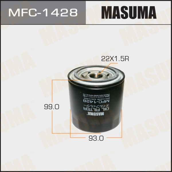 Фильтр масляный Masuma MFC-1428 - купить по выгодным ценам в интернет ...