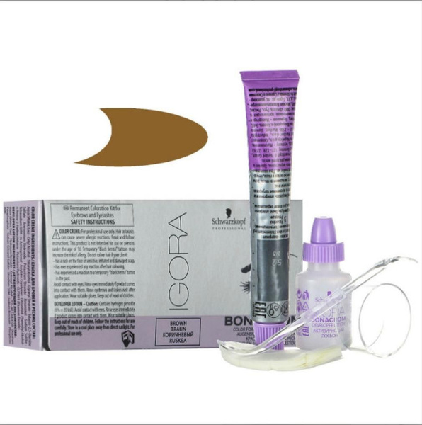 Schwarzkopf IGORA Bonacrom Brown,15 мл+10мл/Коричневая Igora Краска для ...