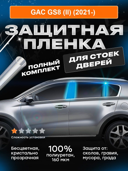 Плёнка для оклейки стоек дверей GAC GS8 (II) (2021-)купить c доставкой ...