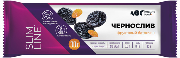 Характеристики Диетический батончик ABC healthy food / АВС Хэлси фуд ...