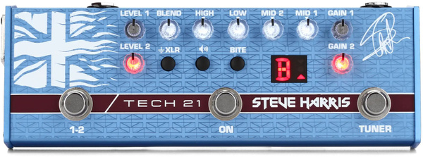 Басовый преамп TECH 21 SH1, подписной Steve Harris, технология SansAmp ...