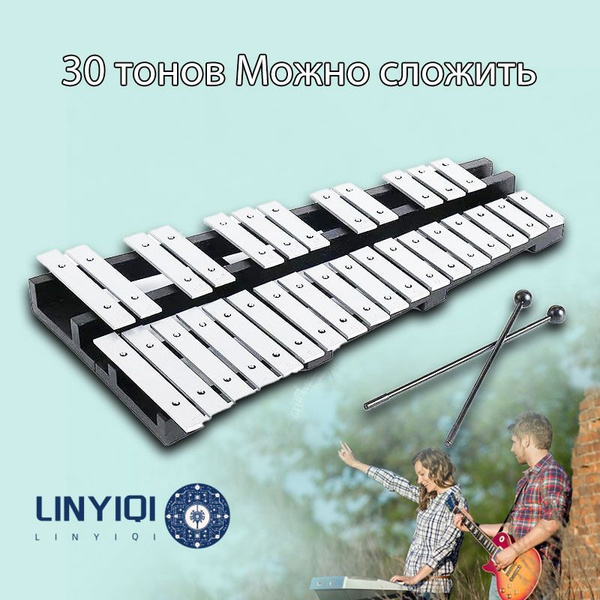 Металлофон (глокеншпиль) в чехле 30 брусков. Fleet DS-30 купить на OZON ...