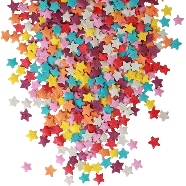 Посыпка сахарная декоративная звездочки МИКС, украшение для торта и ...