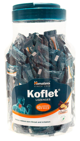 Кофлет - леденцы от кашля и боли в горле / Koflet Himalaya 200 шт ...