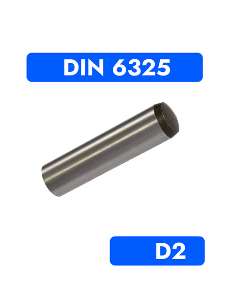 Штифт каленый цилиндрический 2x16 DIN 6325 ГОСТ 24296 93 12 шт. купить ...