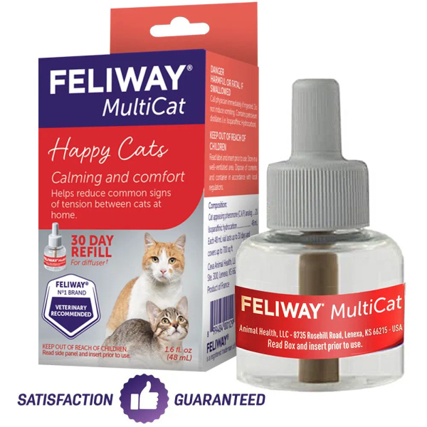 Feliway Multicat сменный блок для коррекции поведения кошек 48 мл ...