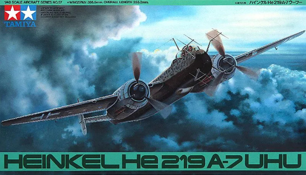 Tamiya 61057 1/48 Heinkel He219A-7 Uhu сборная модель самолета купить ...