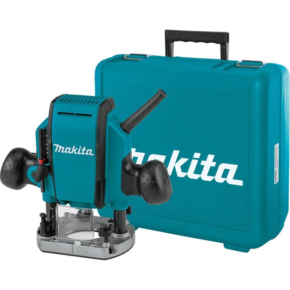 Универсальный ручной фрезер Makita RP0900K (900Вт, 27000об м, ход-35мм, цанга-6 8мм)