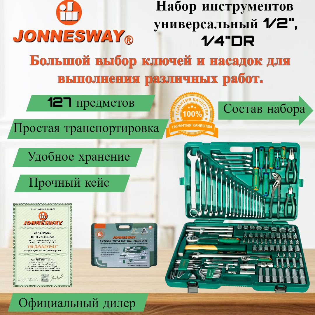 Инструменты jonnesway 127 предметов