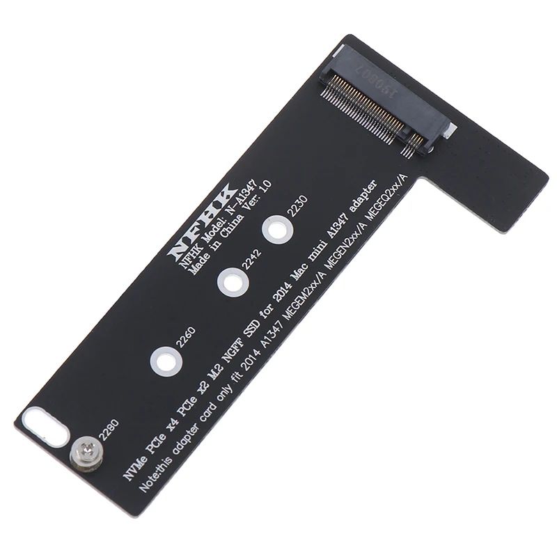 Адаптер-переходник для установки SSD M.2 2230-2280 PCI-E NVMe (M, B&M-key) в разъем 40 pin на Mac mini A1347 Late 2014