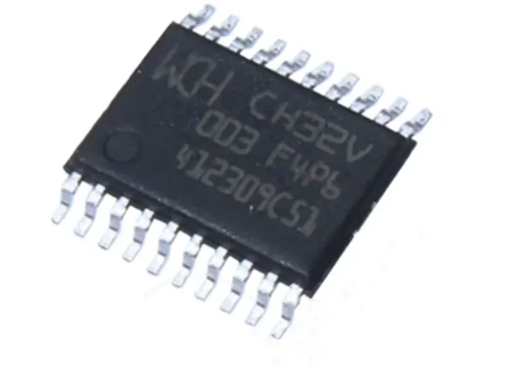 3шт, CH32V003F4P6, Микроконтроллер 32-Бит, RISC-V2A, 48МГц, 16КБ Flash TSSOP-20