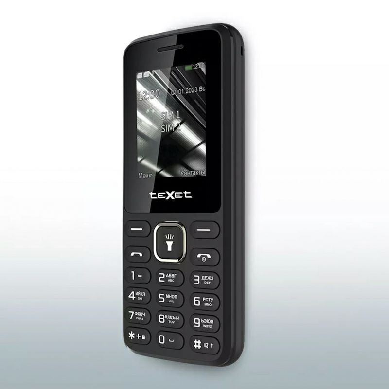 TexetМобильныйтелефонTM-118цветчерный,черный
