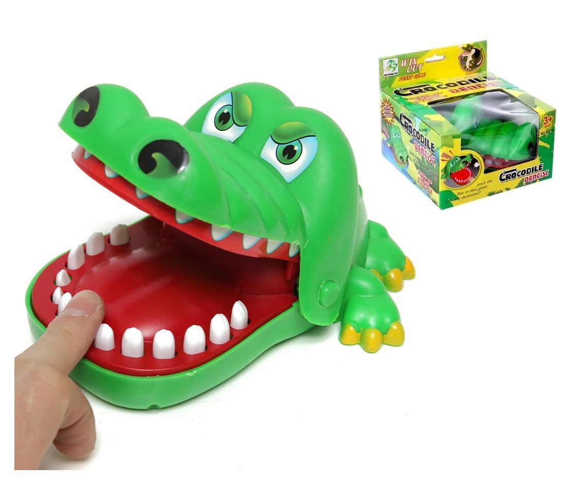 Крокодил нажимать на зубы