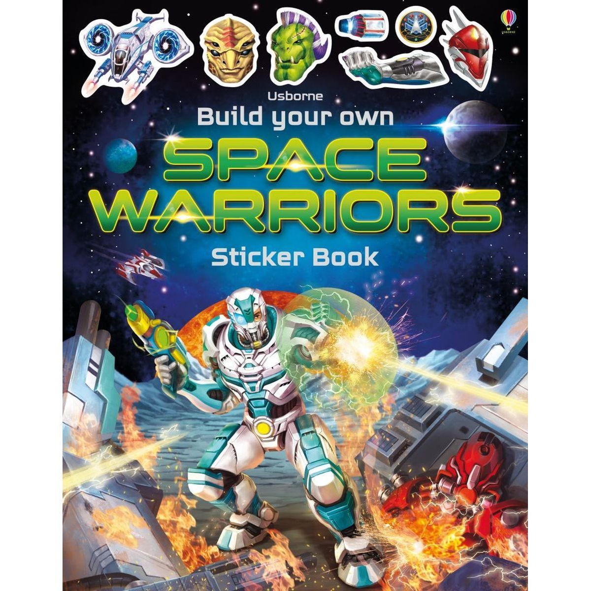 Build Your Own Space Warriors Sticker Book "космические воины" книга с наклейками