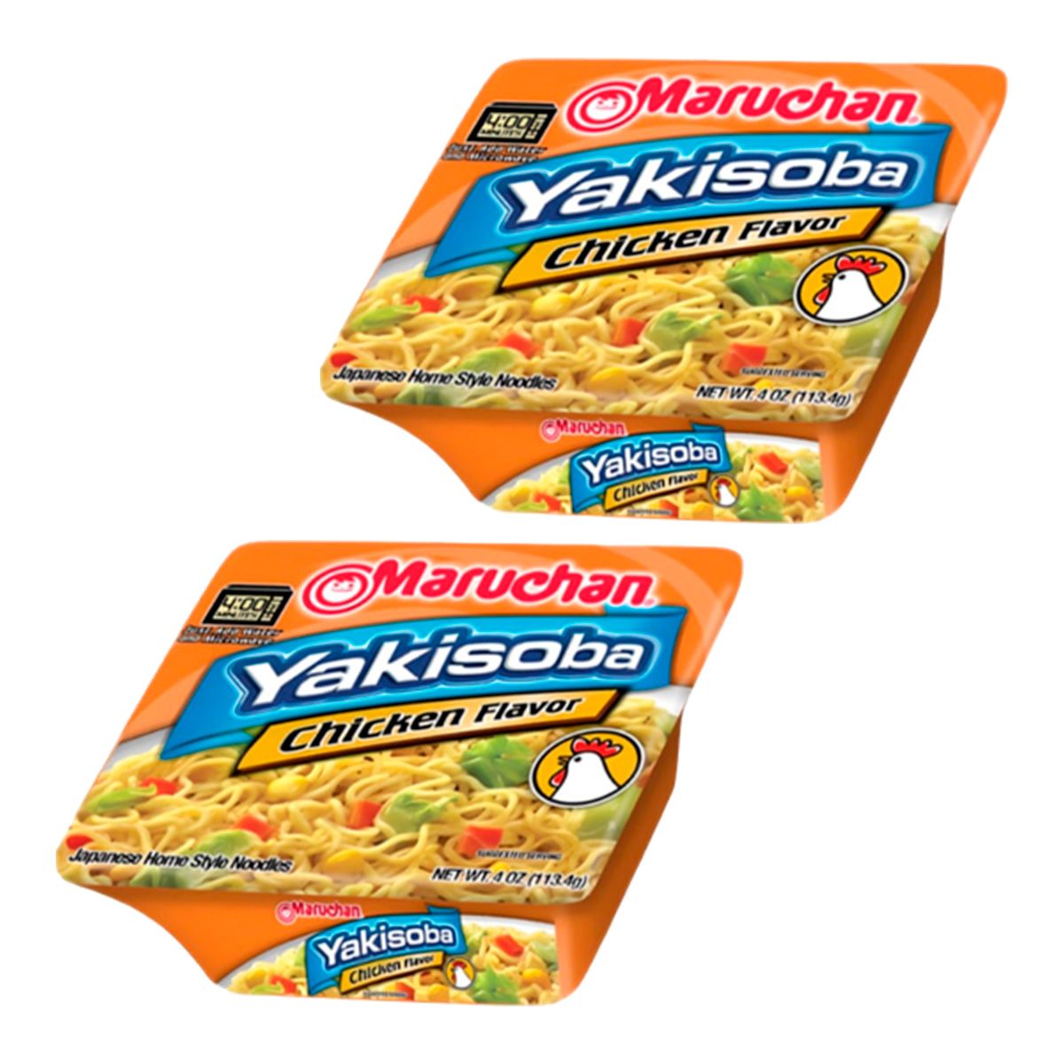 Лапша быстрого приготовления Yakisoba куриный аромат Maruchan, чашка 113,4  г х 2 шт - купить с доставкой по выгодным ценам в интернет-магазине OZON  (1080029940)