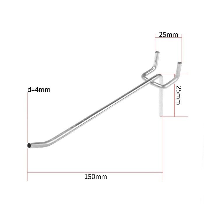 Крючки металлические для торговых стеллажей