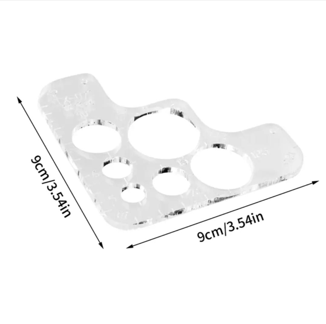 Лекало для кожи , разметка углов